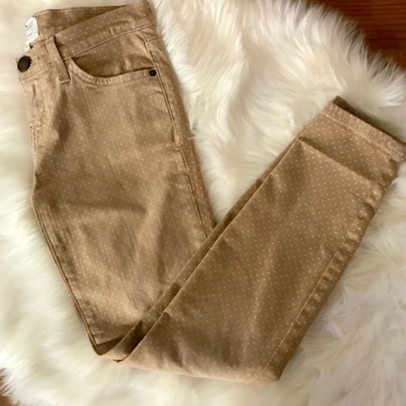 Current/Elliot Cropped skinny haystack pants khaki - Picture 1 of 3